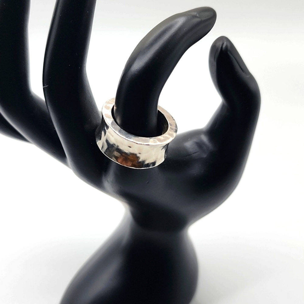 Chunky ATI Sterling Hammered Ring 6